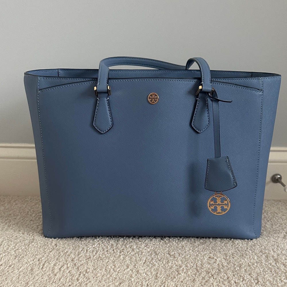 Tory Burch Blue Tote Bag